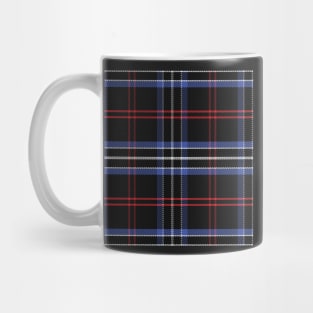 Blue and black pattern Scottish tartan Mug